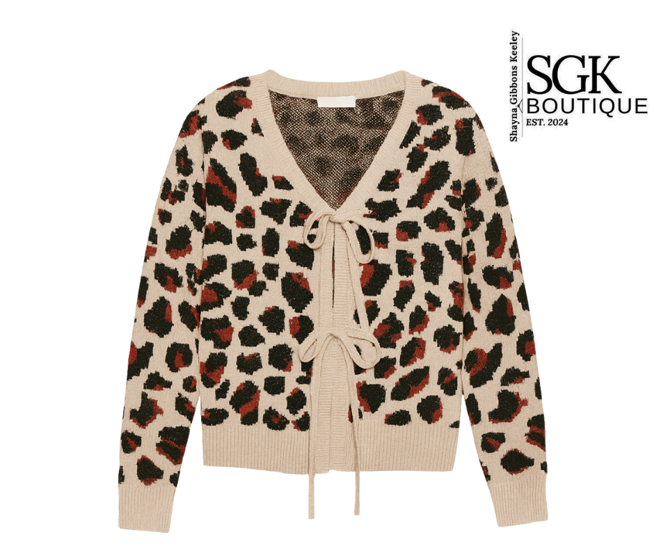 Leopard Front Bow Tie