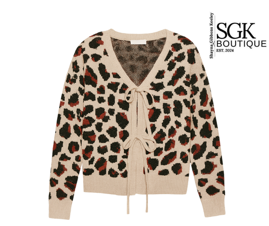 Leopard Front Bow Tie