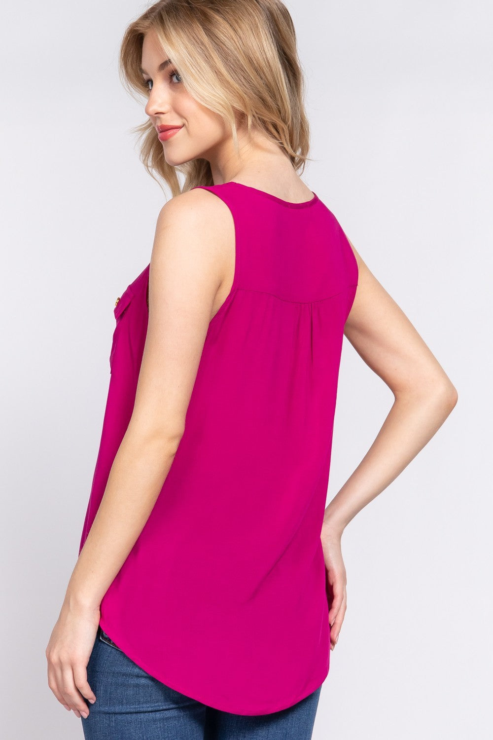 FINAL SALE|POCKETED TANK SHELL
