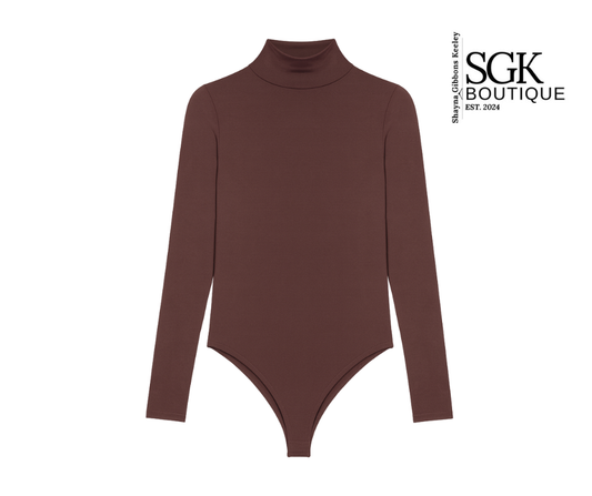 Mahogany Mock Bodysuit