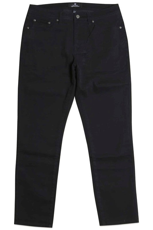 Black jeans on a white background