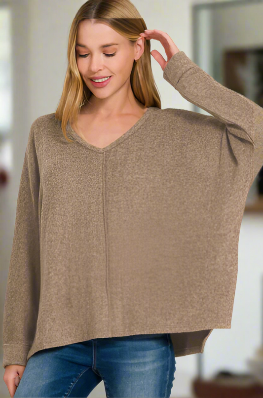 FINAL SALE: MELANGE CENTER SWEATER