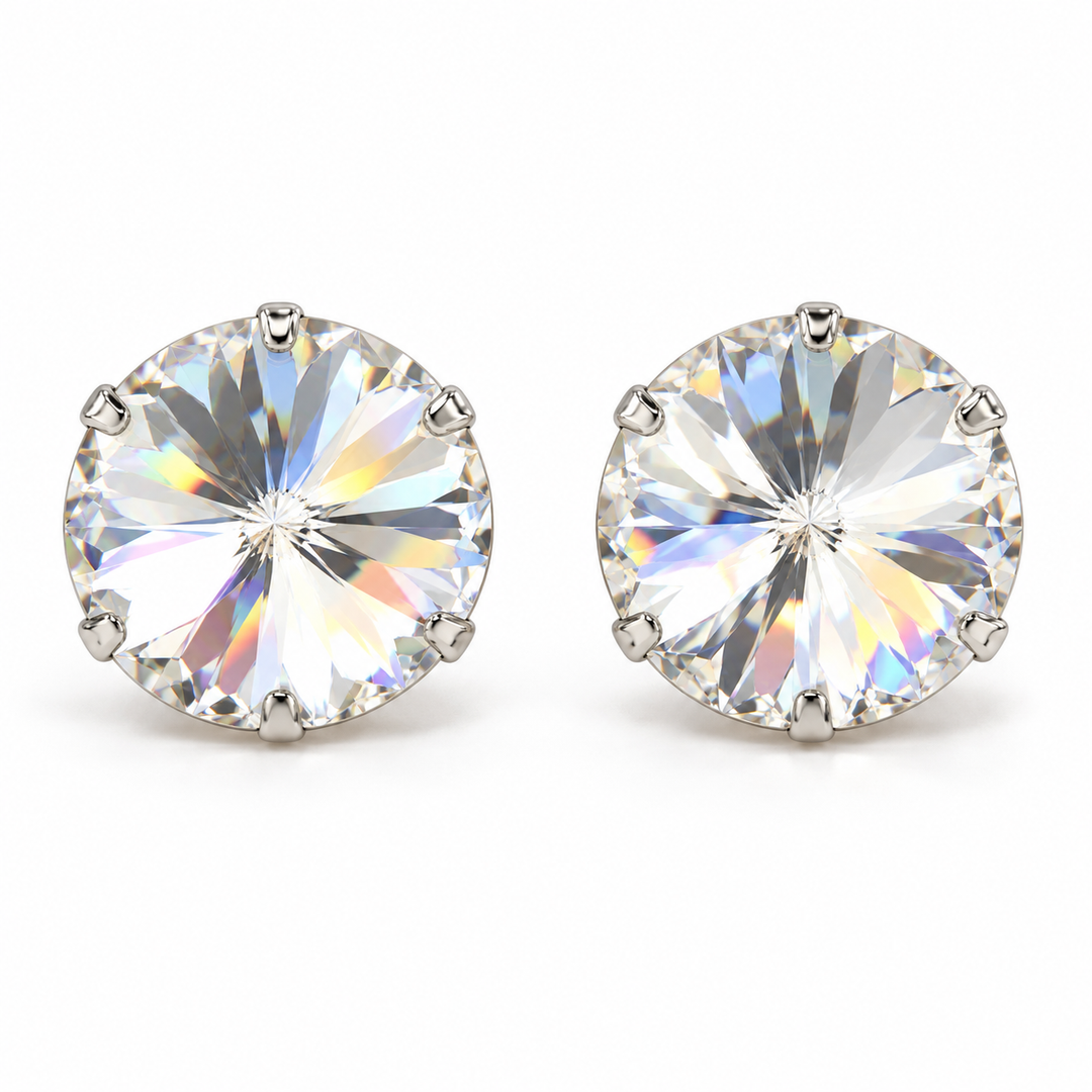 Silver Clear | Crystal Stud