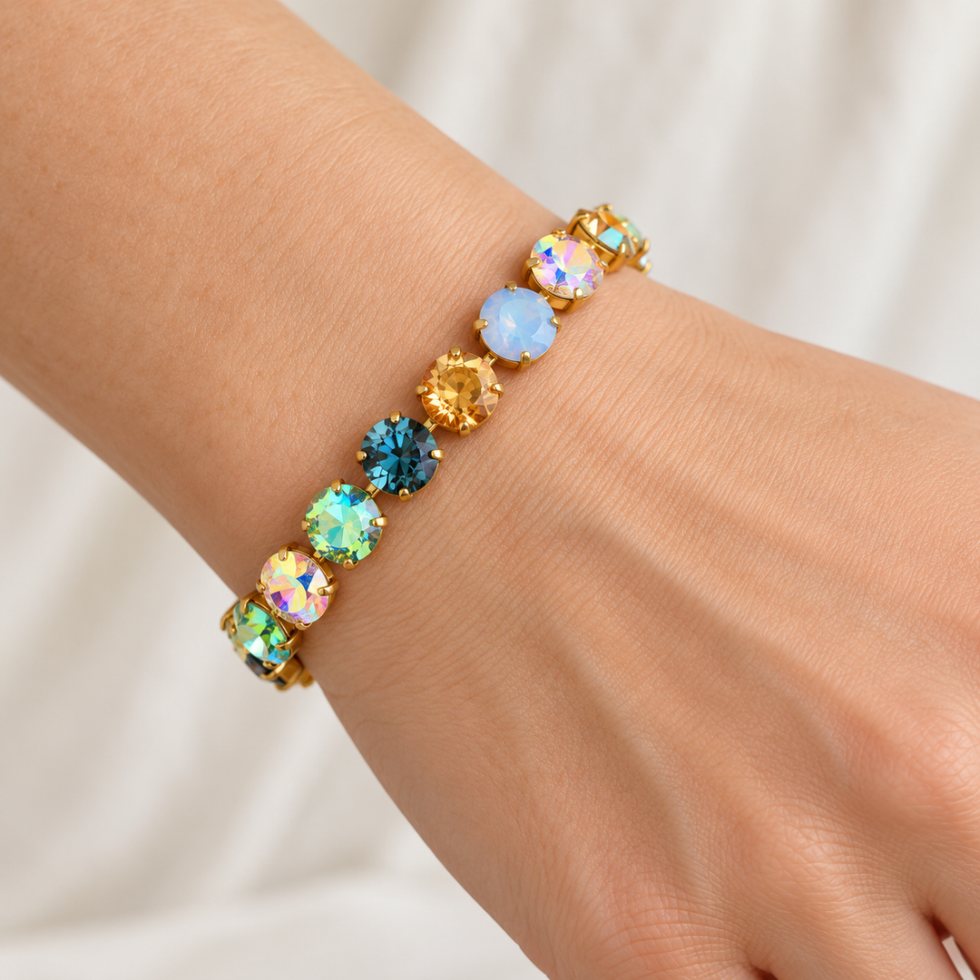 Gold Blue | Link Bracelet