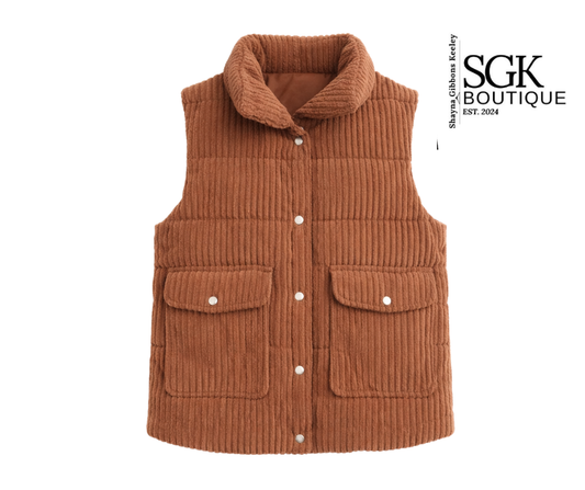 Nicky Corduroy|Quilted Vest