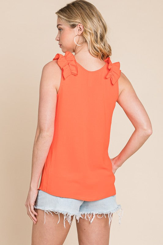 FINAL SALE: RUFFLE TANK
