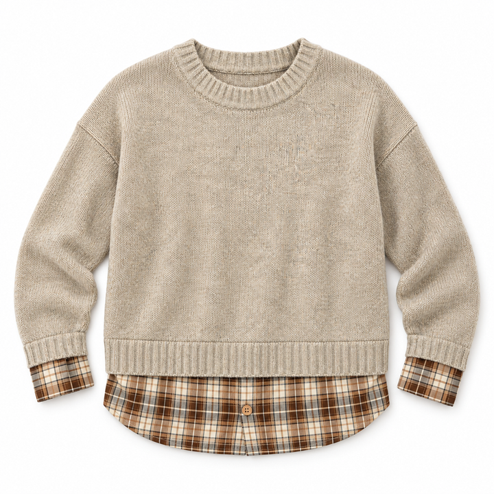 Plaid Layered | Sweater