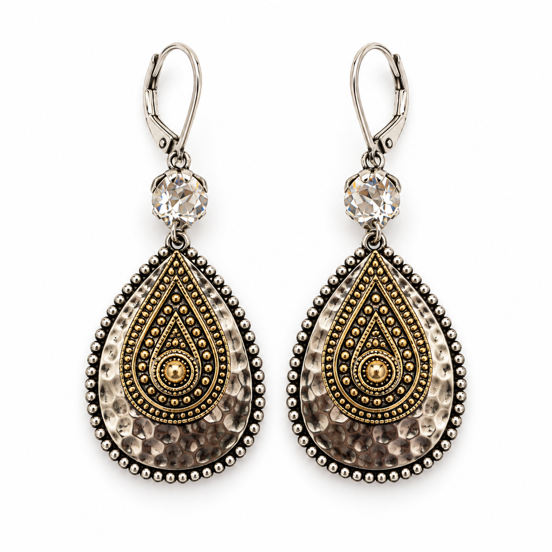 Silver Teardrop | Lever-Back