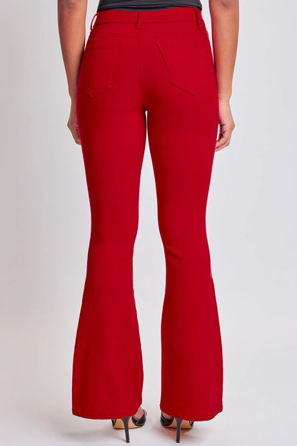 Ruby Red High-Rise Flare