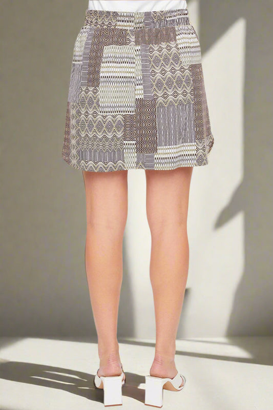 PATCHWORK SKORT