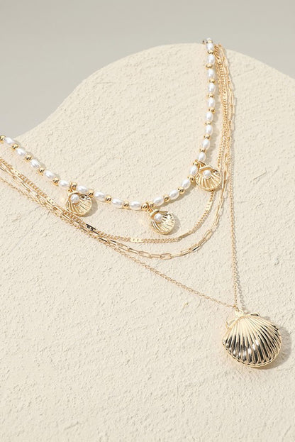 SEASHELL LAYERED NECKLACE