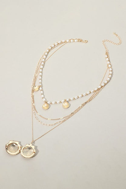 SEASHELL LAYERED NECKLACE