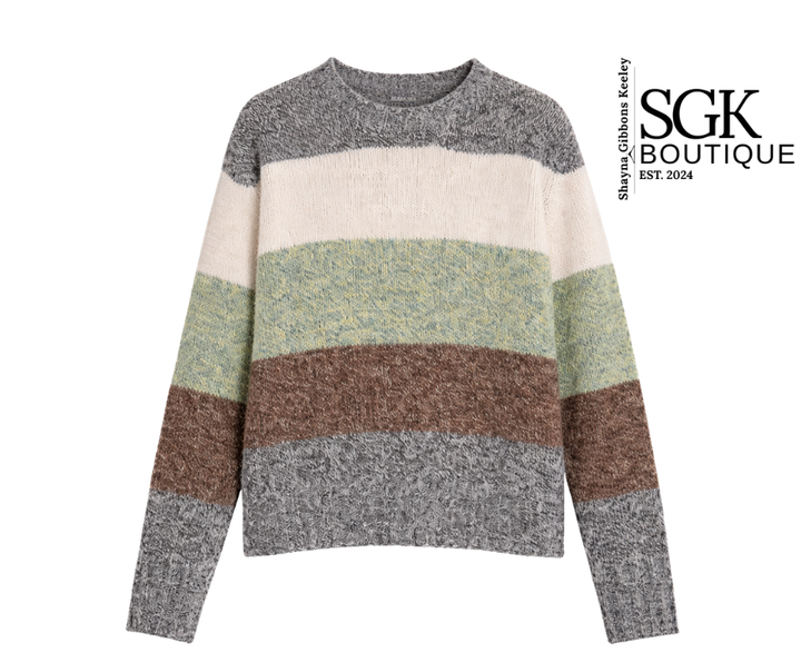 FINAL SALE | Multi-Stripe Sweater|Soft Everyday Knit