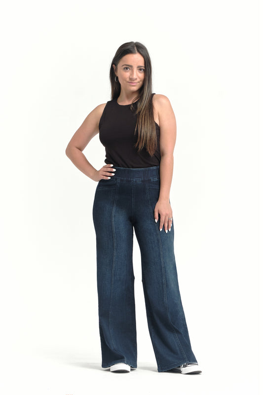 PETITE PULL-ON WIDE LEG