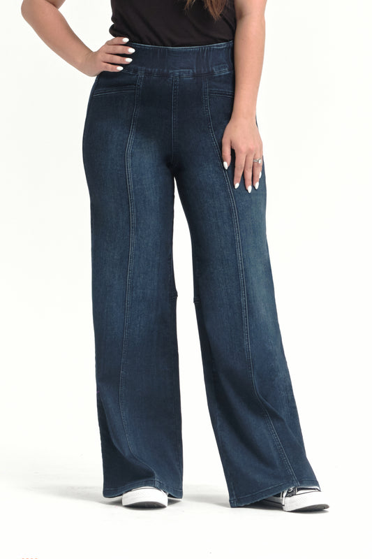 PETITE PULL-ON WIDE LEG