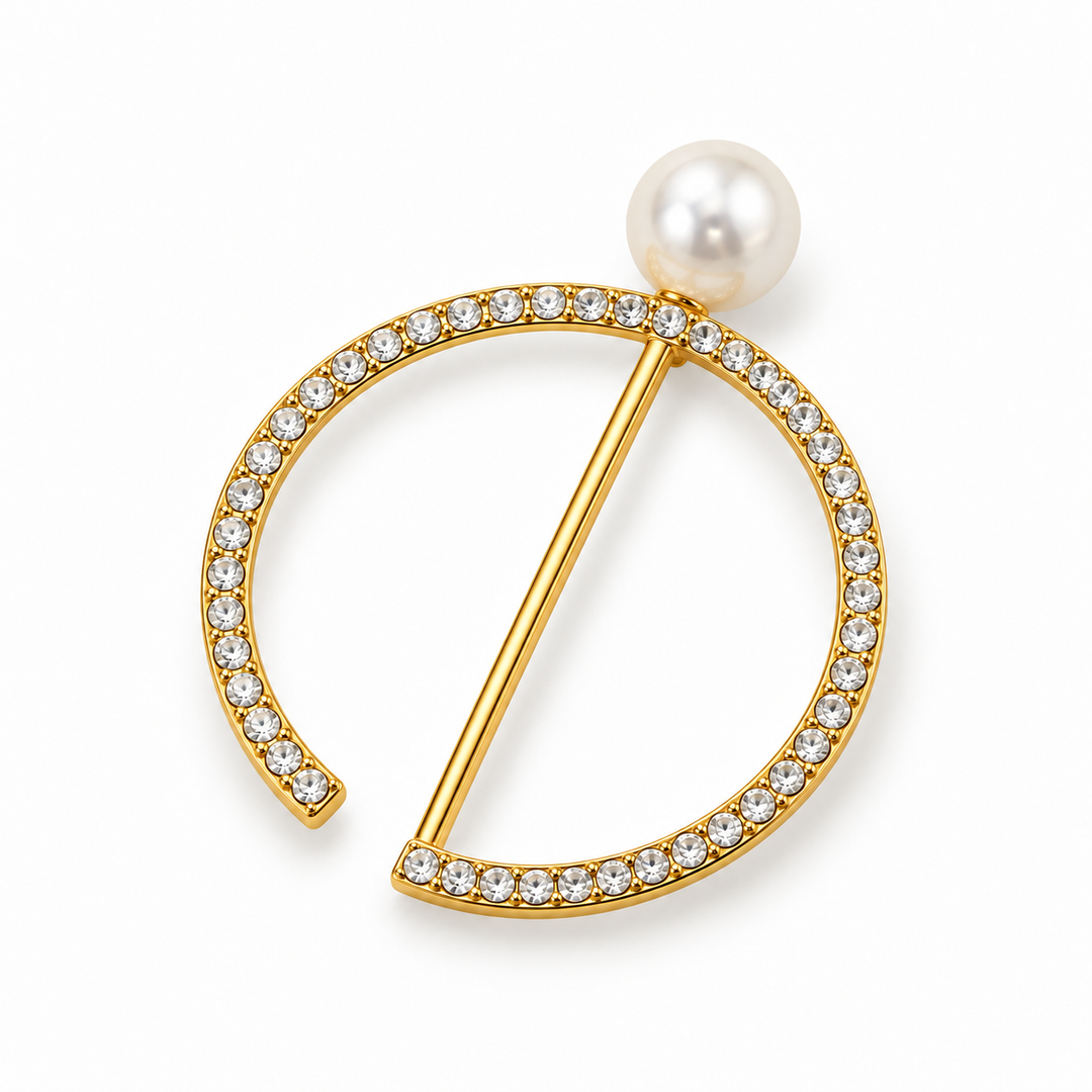 Pearl Gold | Shirt Ring