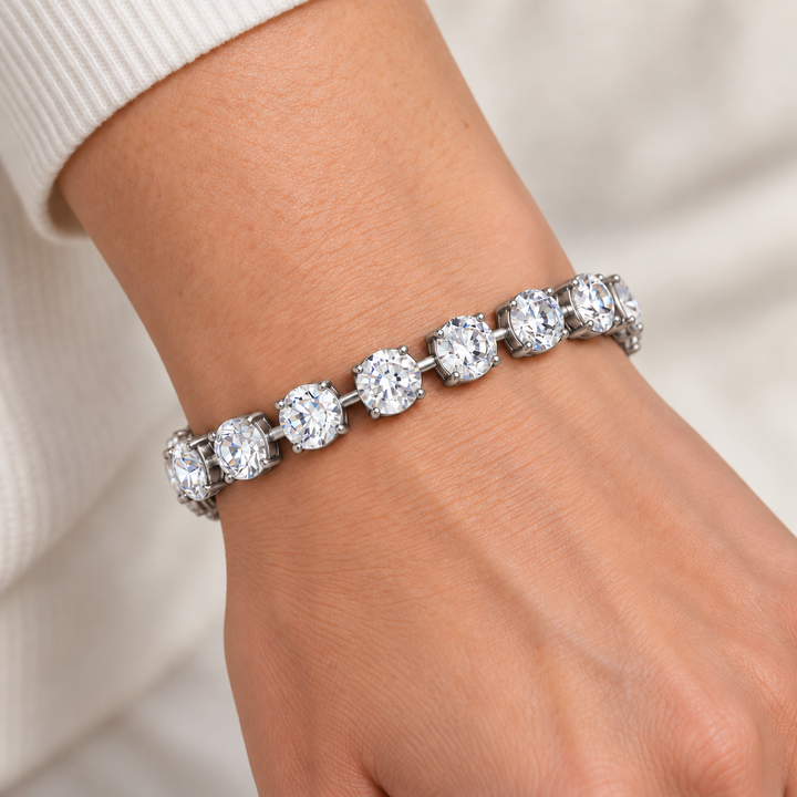 Silver Clear | Link Bracelet