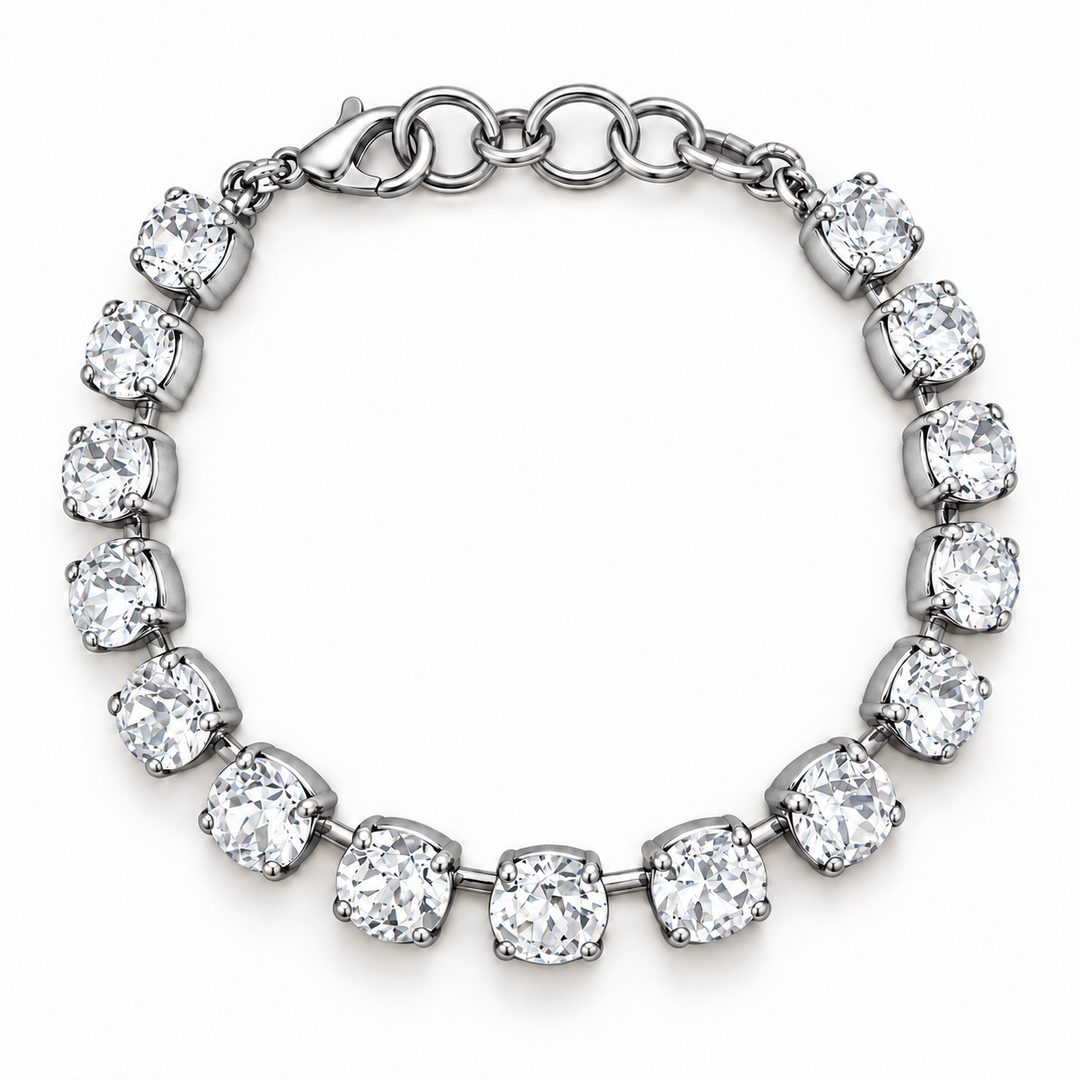 Silver Clear | Link Bracelet