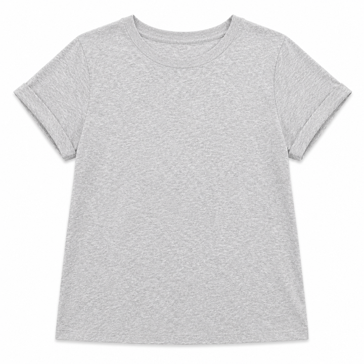 Gray t-shirt on a white background