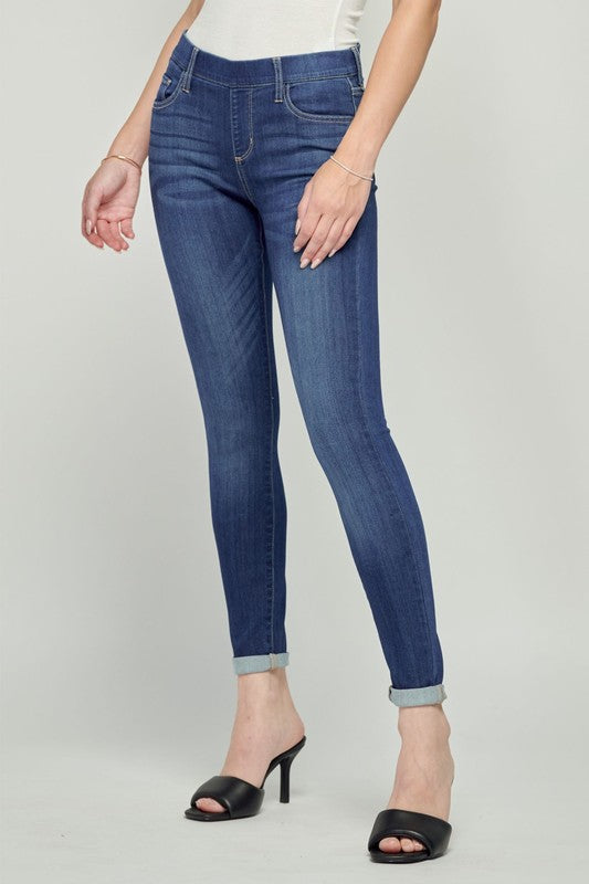 PULL-ON CROP DENIM