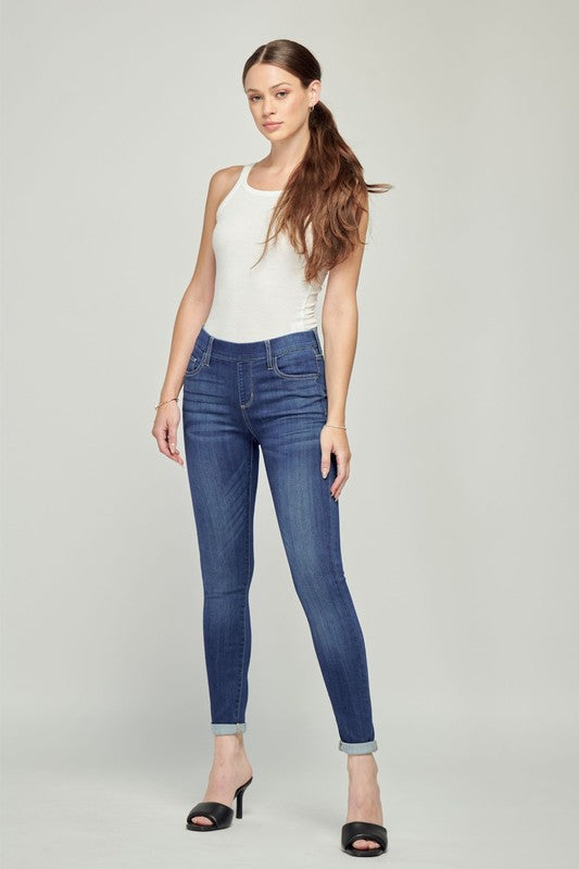 PULL-ON CROP DENIM