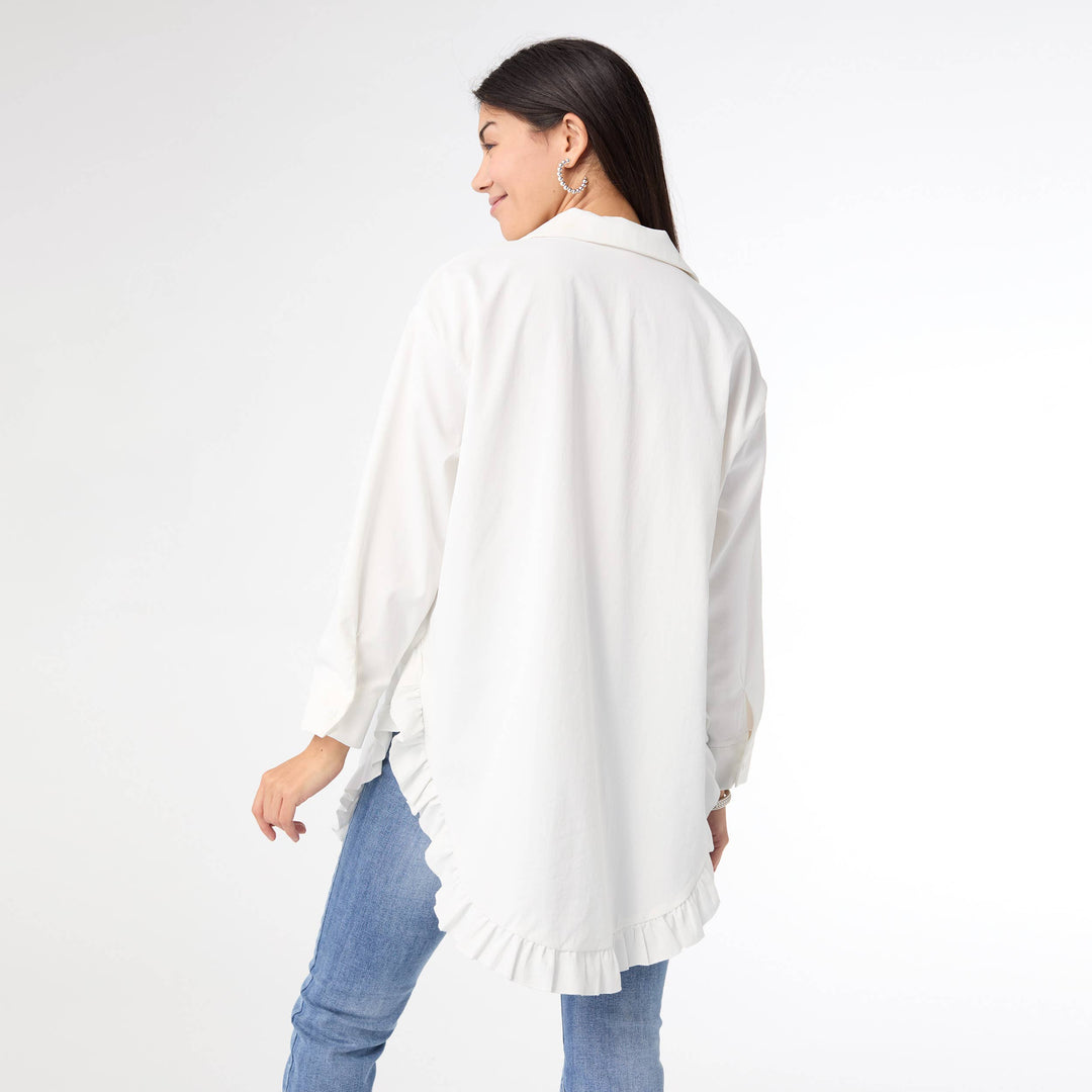 Final Sale|Ruffle Tunic Poplin