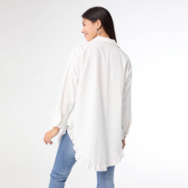 Final Sale|Ruffle Tunic Poplin