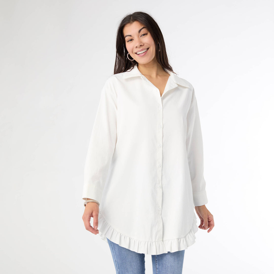 Final Sale|Ruffle Tunic Poplin