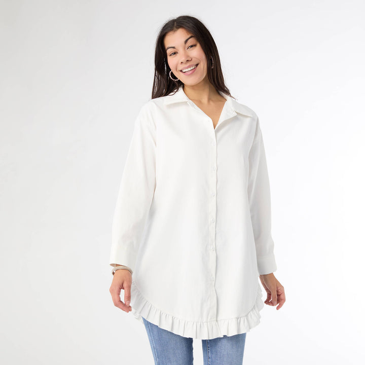 Final Sale|Ruffle Tunic Poplin