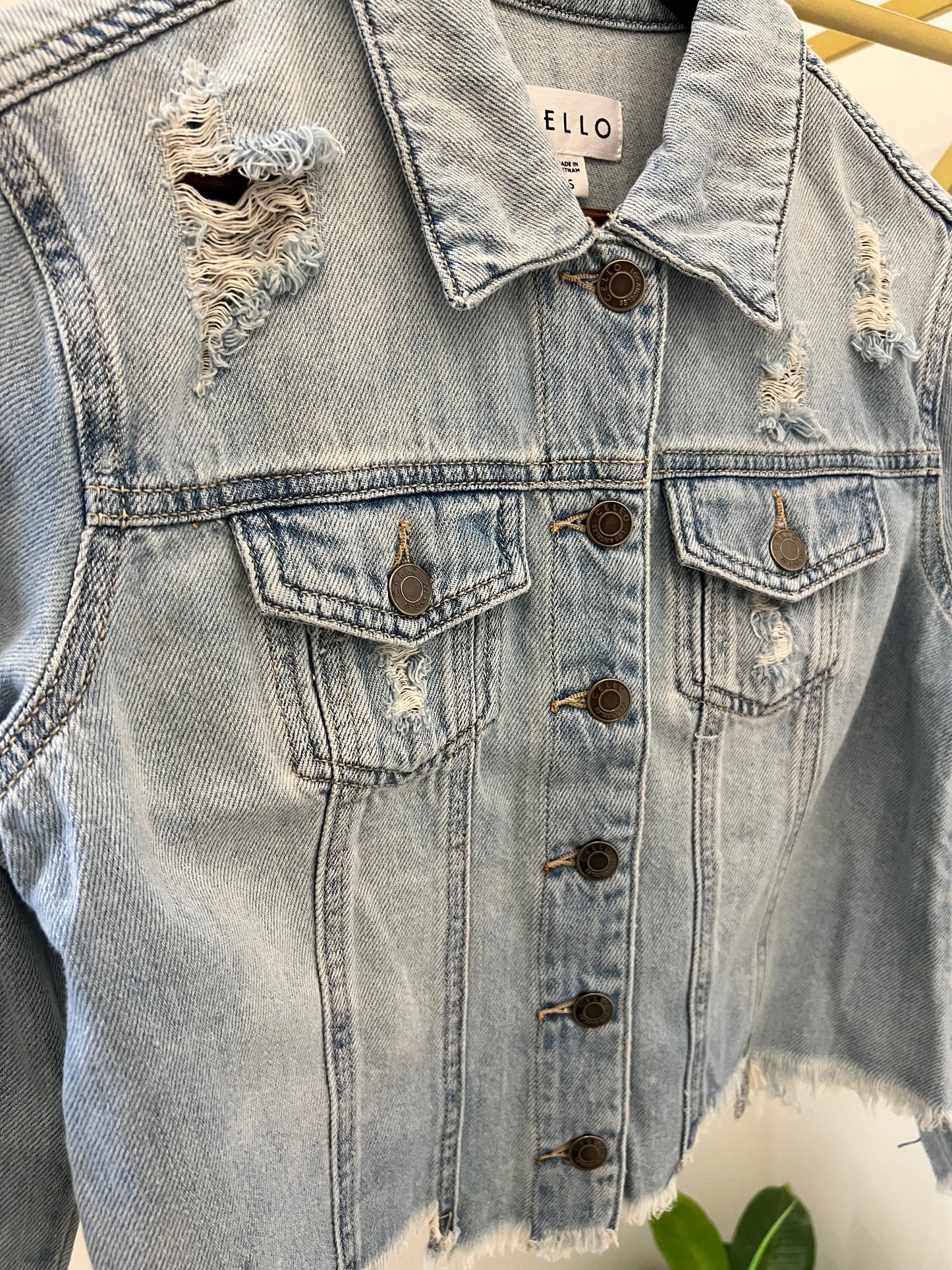 FRAYED EDGE DENIM