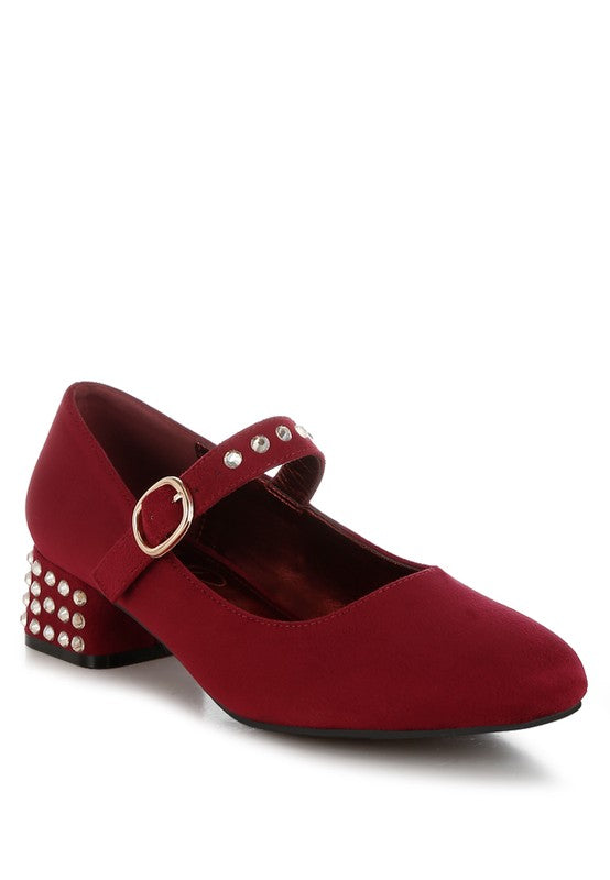 Sima Studded Mary Jane Pump