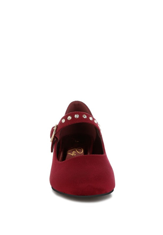 Sima Studded Mary Jane Pump