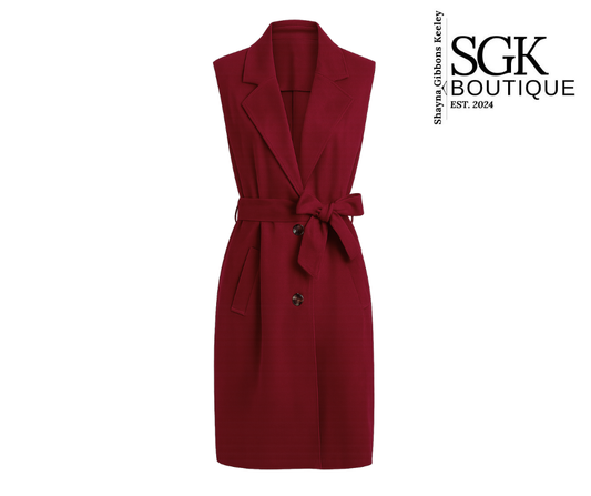 Belted Suede Vest