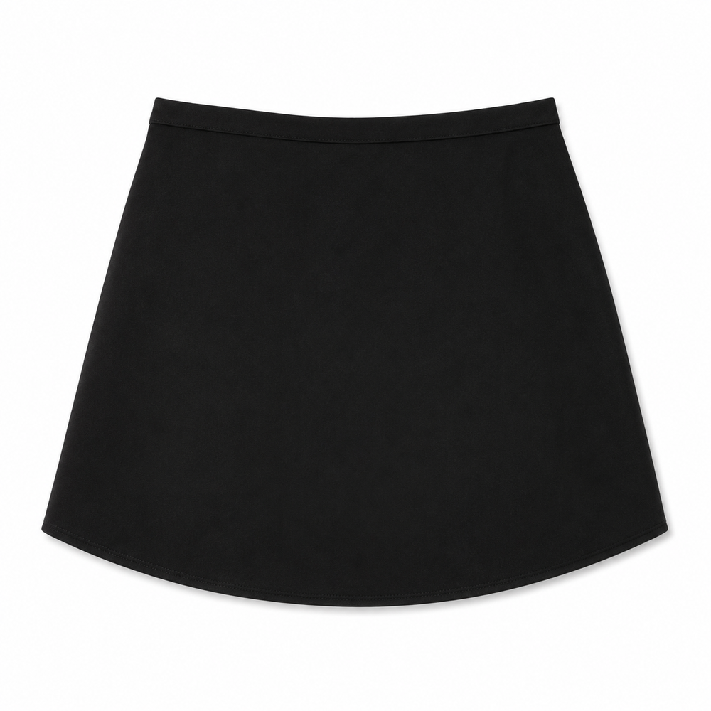 Black skirt on a white background