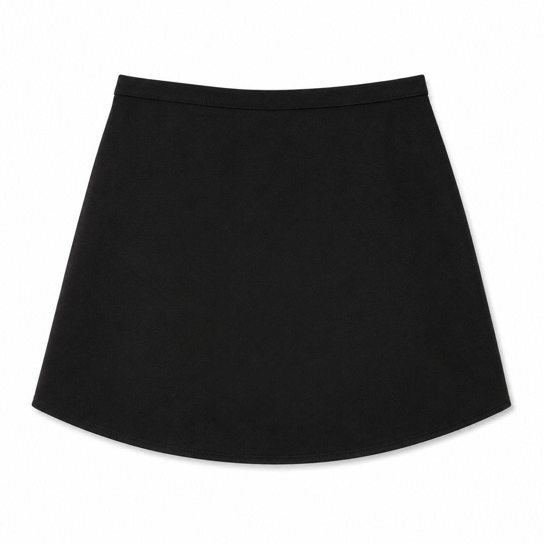 Black skirt on a white background
