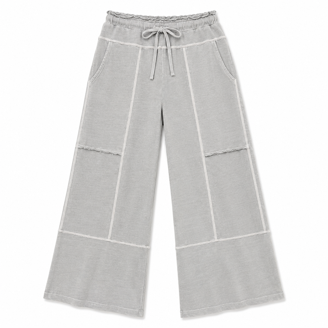 Slate Gray | Wide Casual Pants