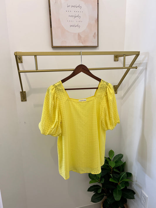 FINAL SALE: SQUARE PLAID BLOUSE