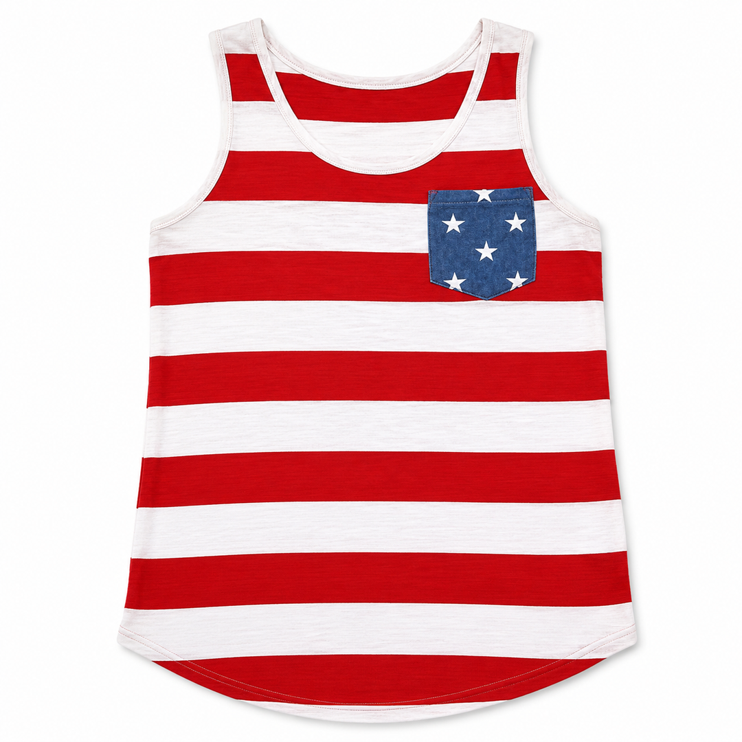 American Flag | Bow Stripe Tank