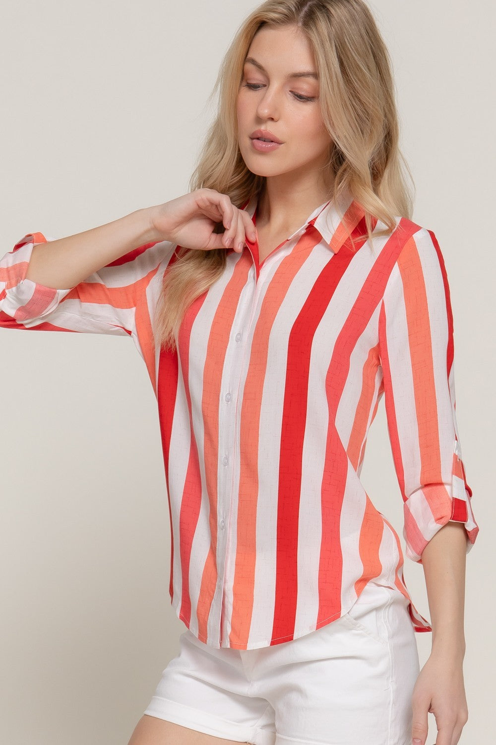 STRIPED ROLL SHIRT
