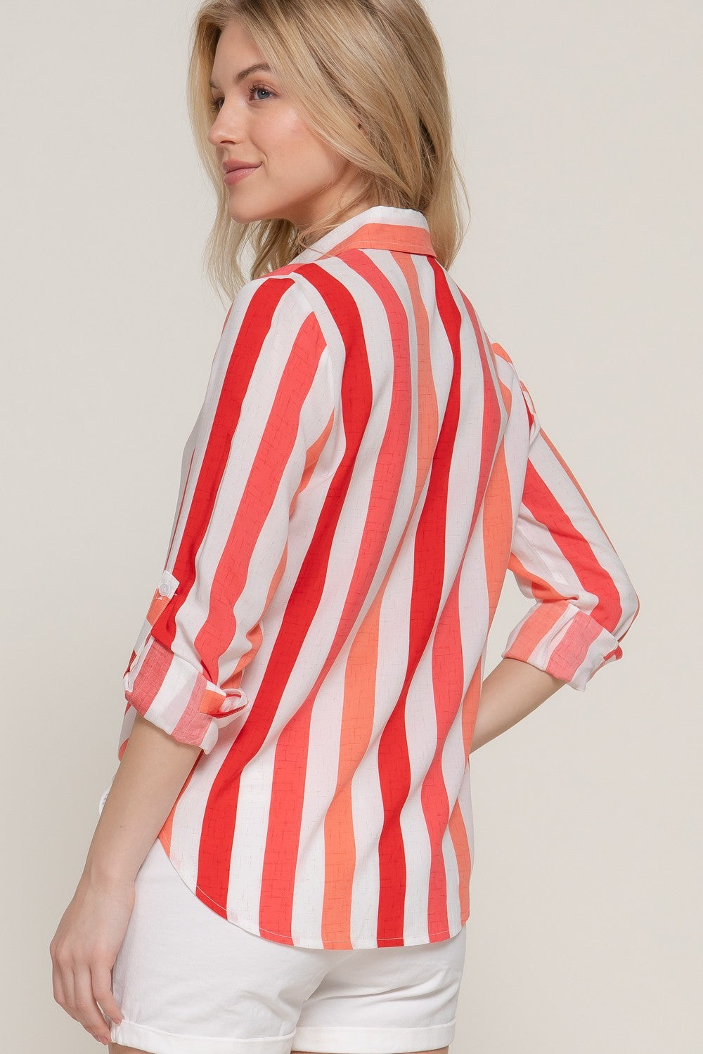 STRIPED ROLL SHIRT