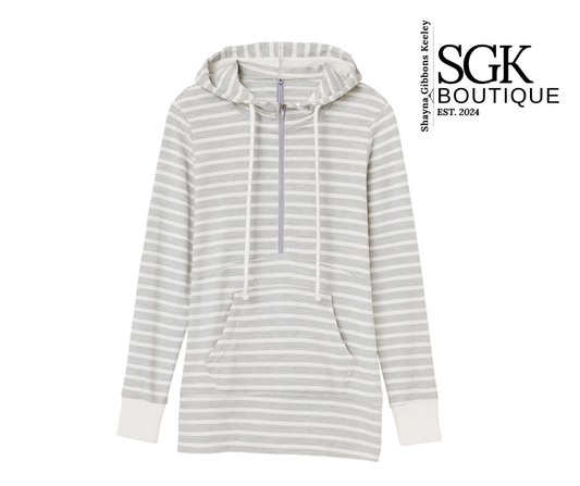 Striped hoodie  white background