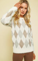 Argyle Sweater Pullover