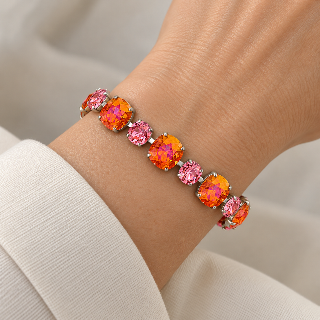 Pink Orange | Link Bracelet