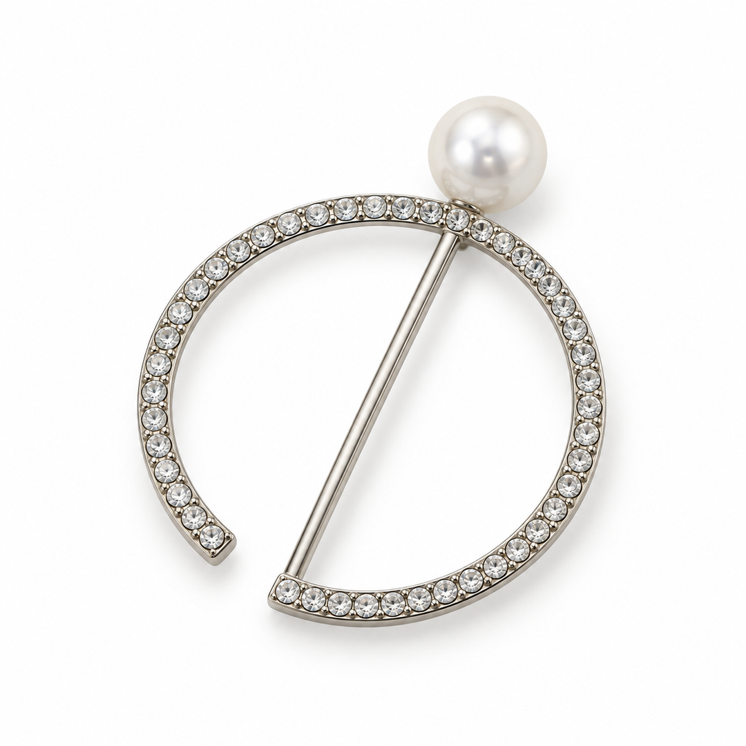 Pearl Silver | Shirt Ring