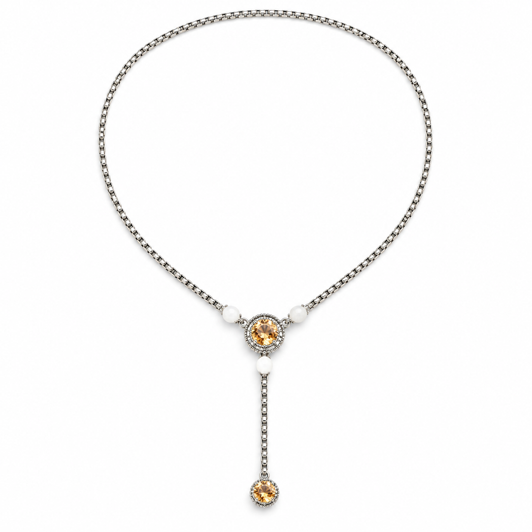 Topaz Crystal Y | Necklace