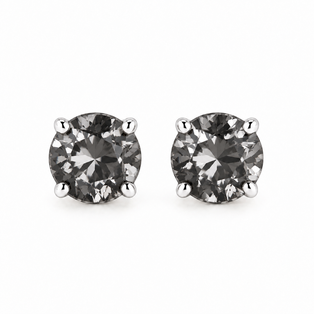 Gray | Crystal Stud