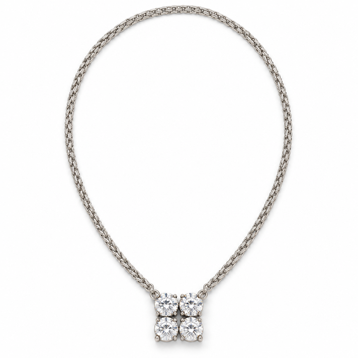 Clear Crystal Cluster | Necklace