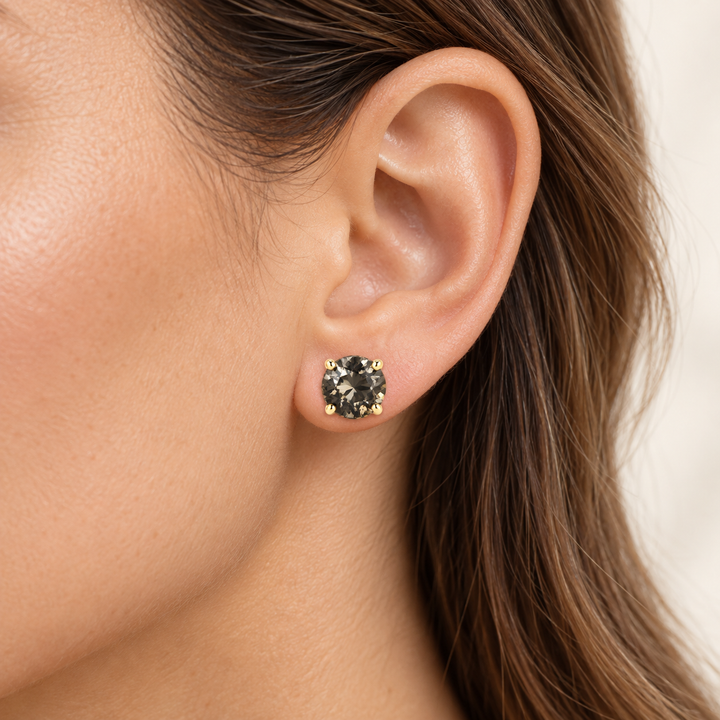 Gray | Crystal Stud