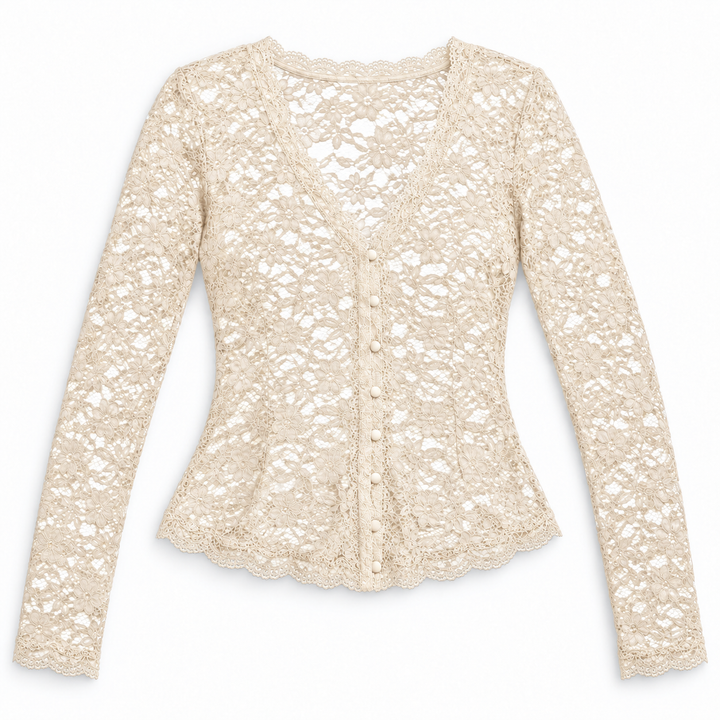 Ivory | Lace Cardigan