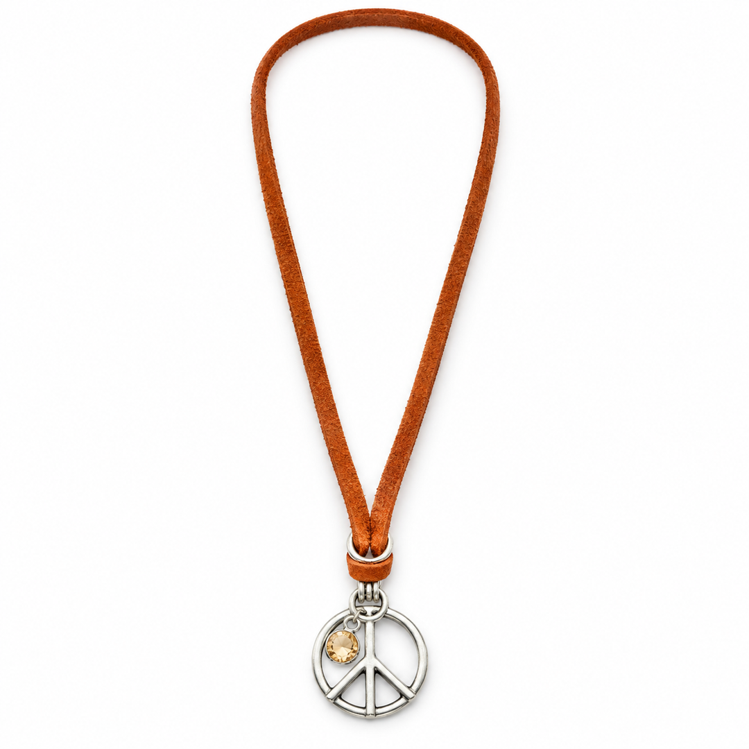 Peace Topaz | Brown Necklace
